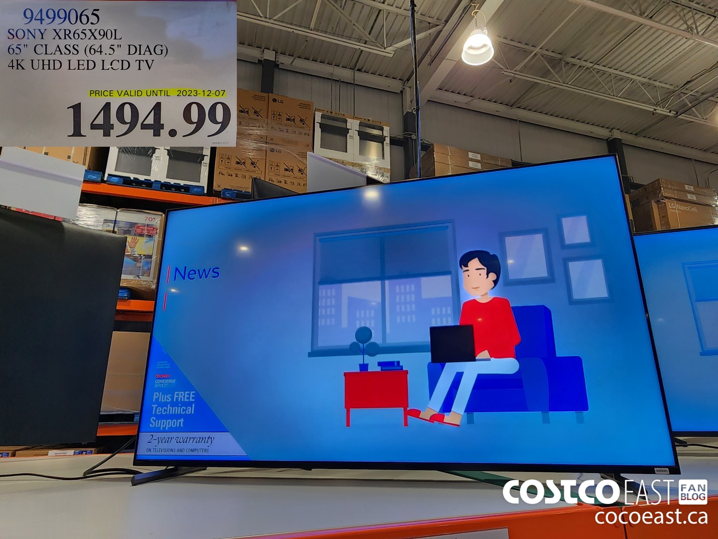 9499065 SONY XR65X90L 65