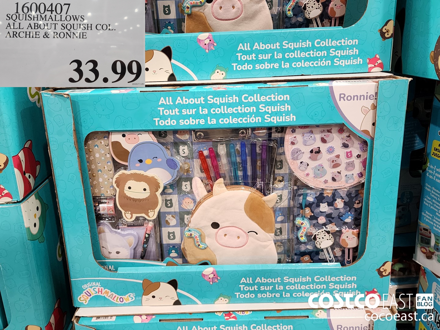 1600407 SQUISHMALLOWS ALL ABOUT SQUISH COL. ARCHIE & RONNIE $33.99