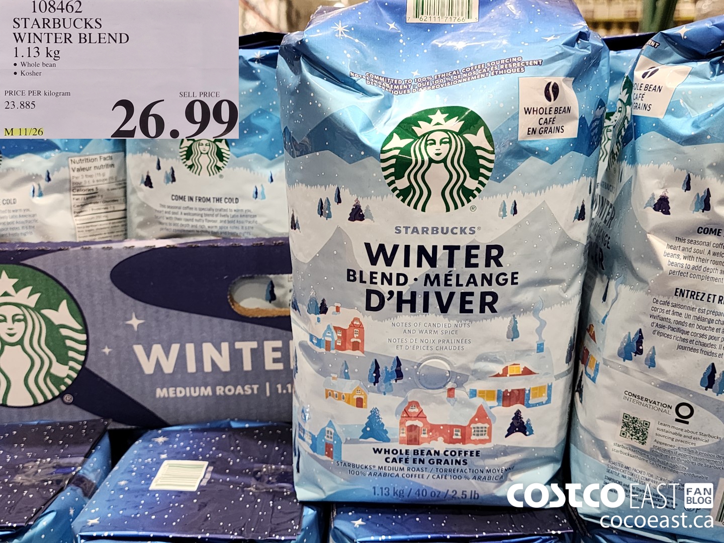 108462 STARBUCKS WINTER BLEND 1.13 KG $26.99