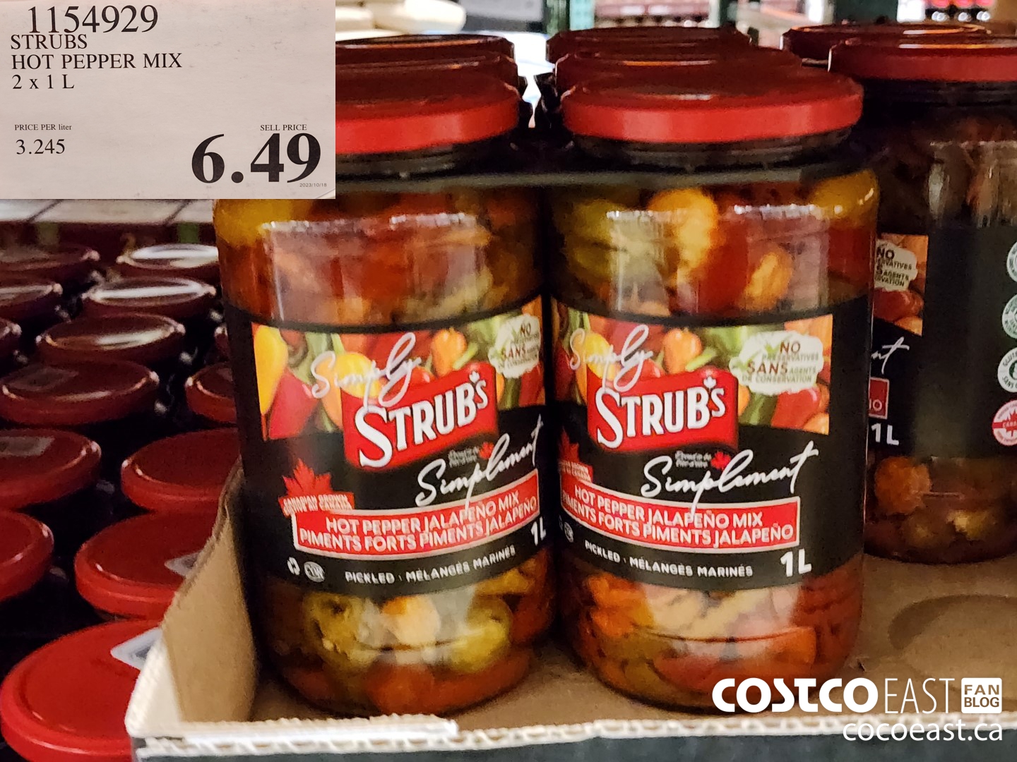1154929 STRUBS HOT PEPPER MIX 2 X 1L $6.49