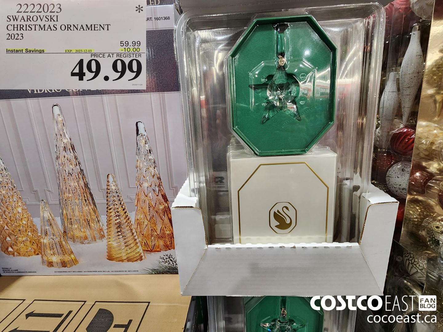 2222023 SWAROVSKI CHRISTMAS ORNAMENT 2023 (EXPIRES ON 2023-12-03) $49.99