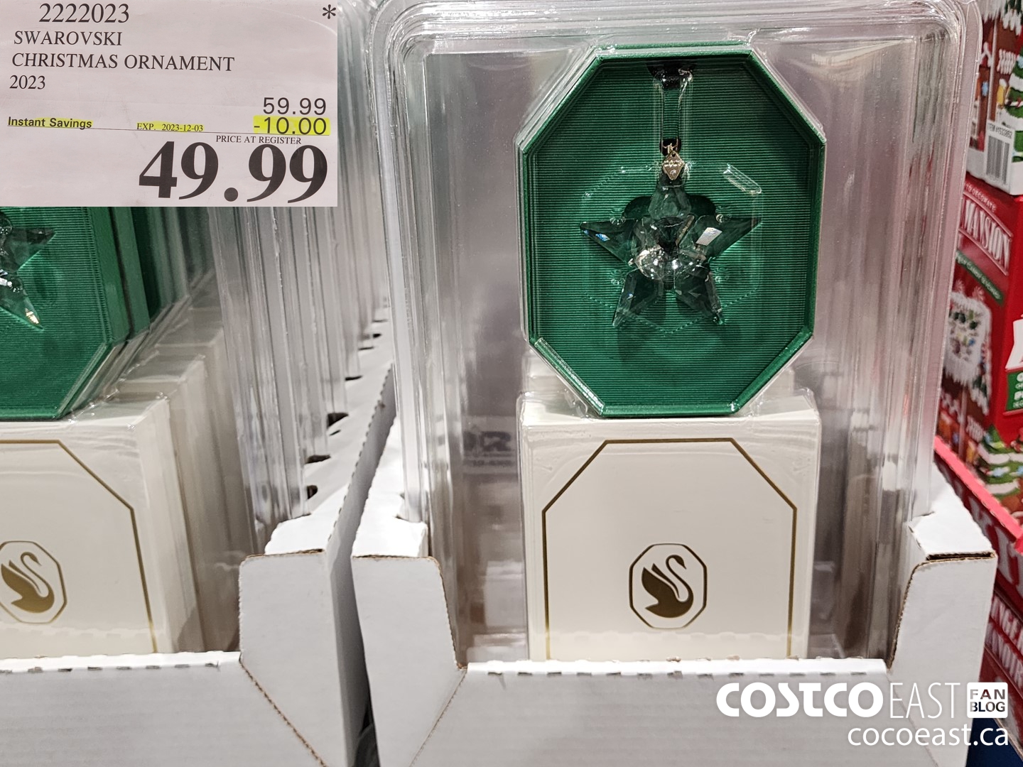 2222023 SWAROVSKI CHRISTMAS ORNAMENT 2023 ($10.00 INSTANT SAVINGS EXPIRES ON 2023-12-03) $49.99