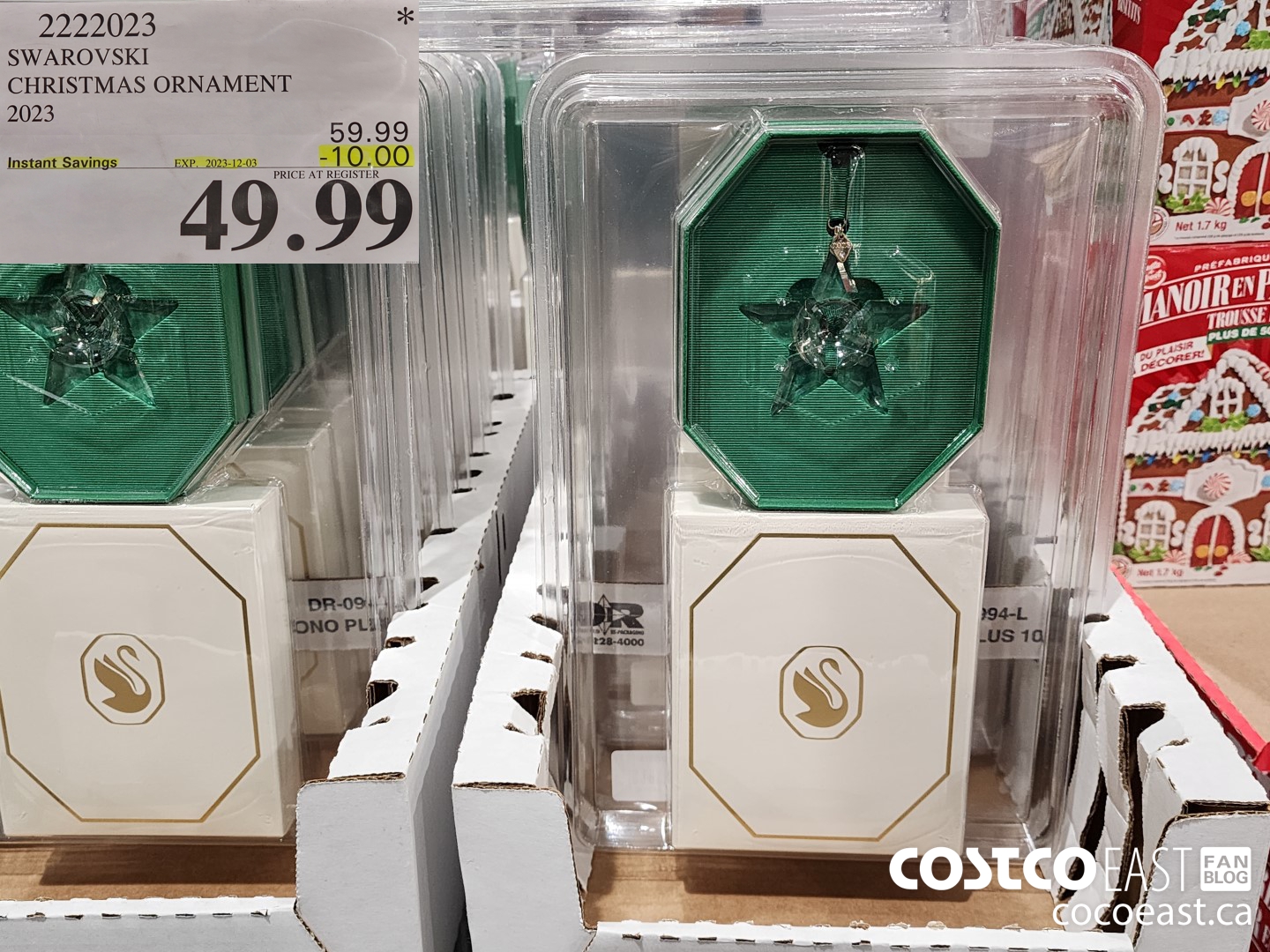 2222023 SWAROVSKI CHRISTMAS ORNAMENT 2023 ($10.00 INSTANT SAVINGS EXPIRES ON 2023-12-03) $49.99