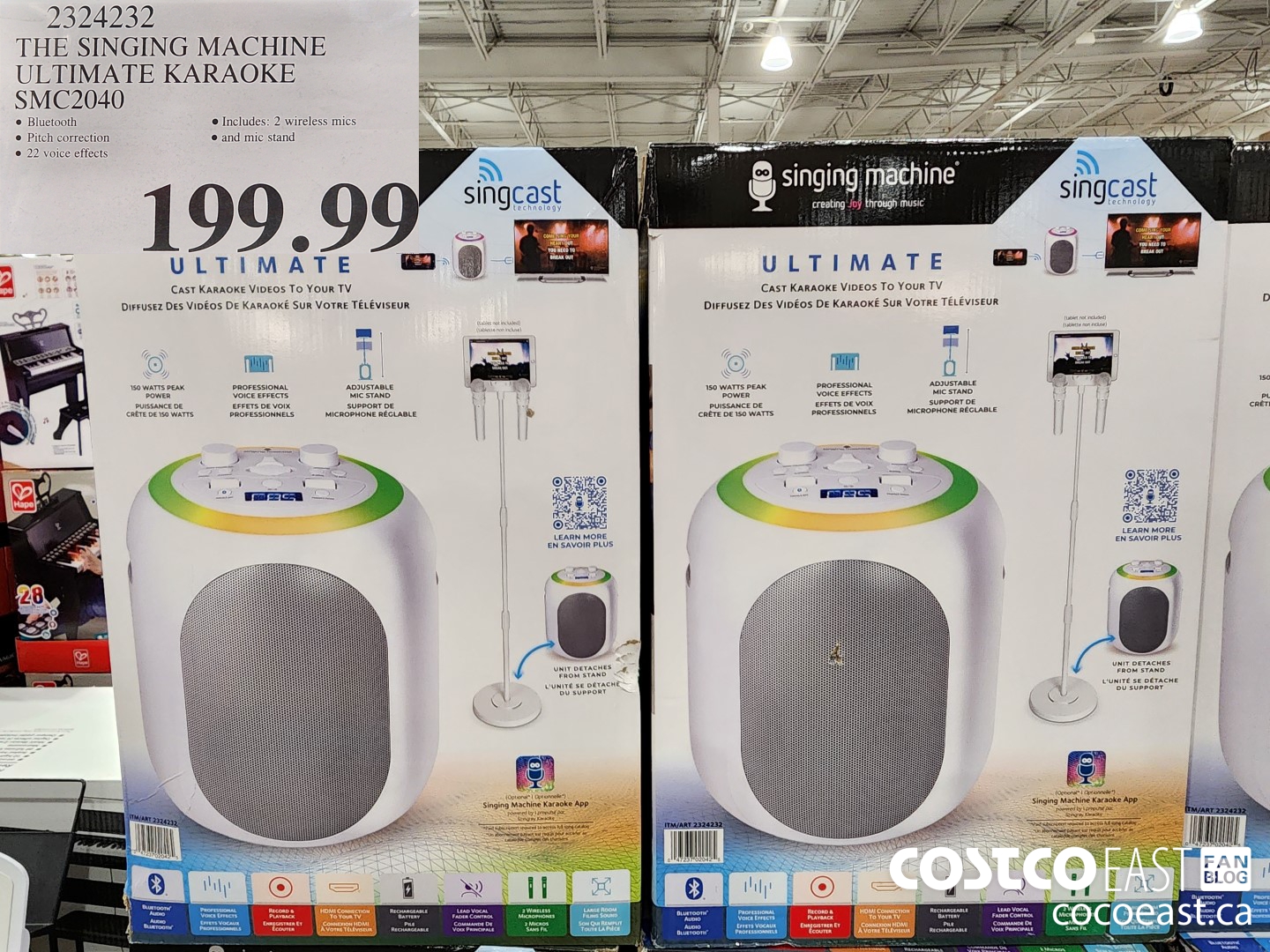 2324232 THE SINGING MACHINE ULTIMATE KARAOKE SMC2040 $199.99