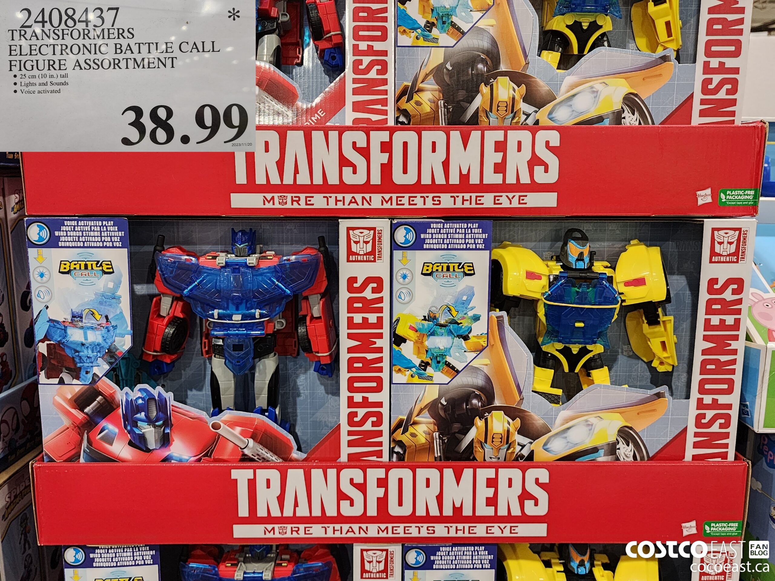 2408437 TRANSFORMERS ELECTRONIC BATTLE CALL FIGURE ASSORTMENT $38.99