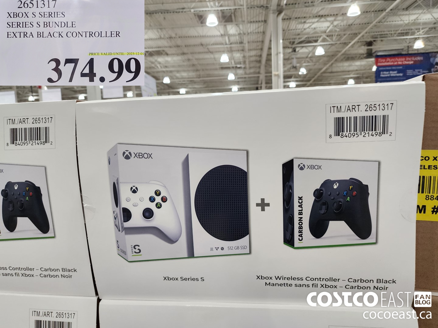 2651317 XBOX S SERIES SERIES S BUNDLE EXTRA BLACK CONTROLLER $374.99