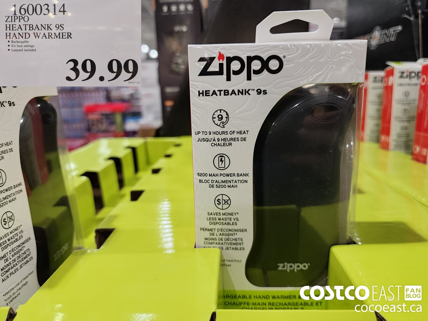 1600314 ZIPPO HEATBANK 9S HAND WARMER $39.99