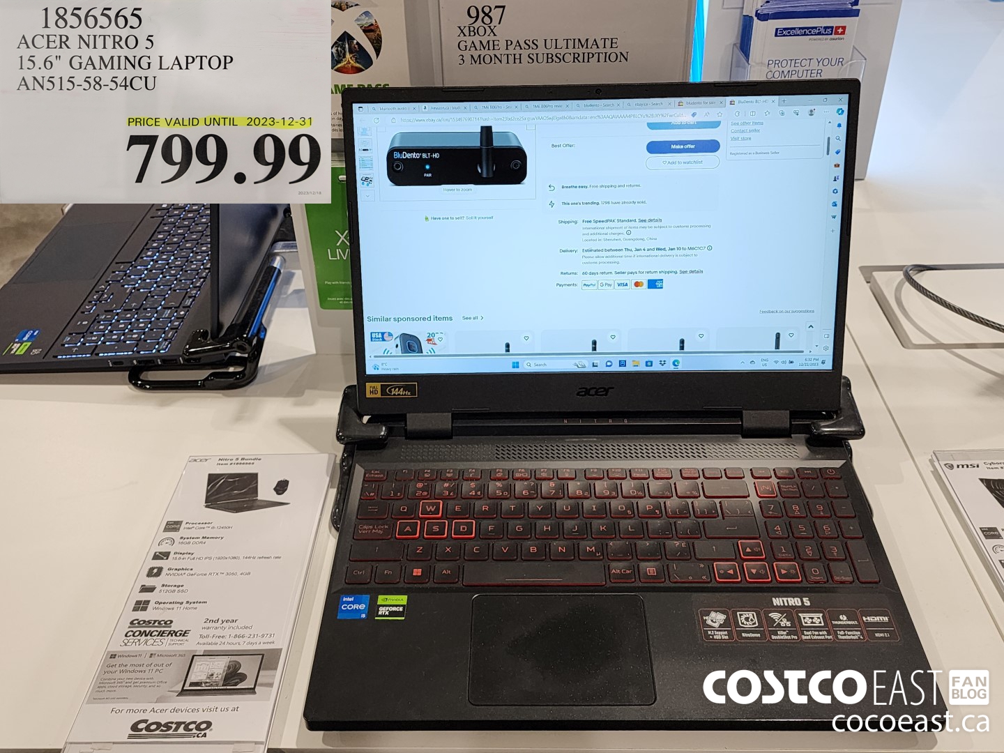 1856565 ACER NITRO 5 15.6