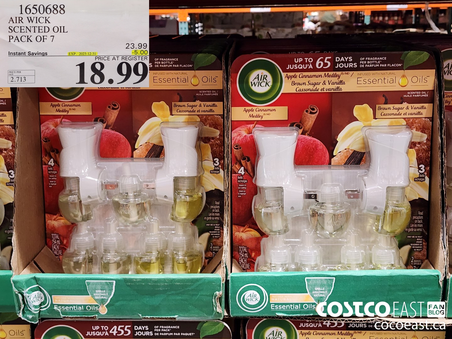 1650688 AIR WICK SCENTED OIL PACK OF 7 ($5.00 INSTANT SAVINGS EXPIRES ON 2023-12-31) $18.99