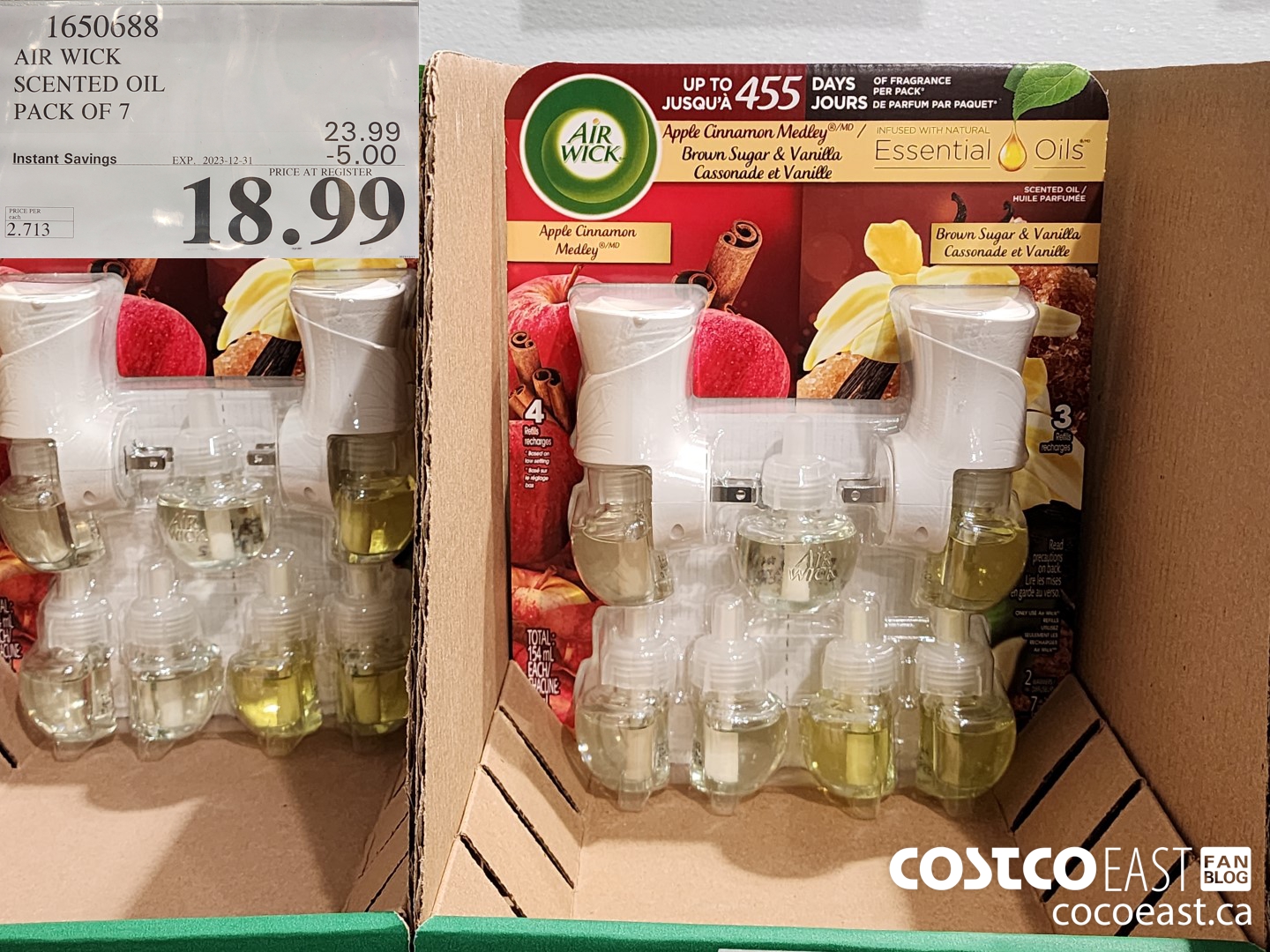 1650688 AIR WICK SCENTED OIL PACK OF 7 ($5.00 INSTANT SAVINGS EXPIRES ON 2023-12-31) $18.99