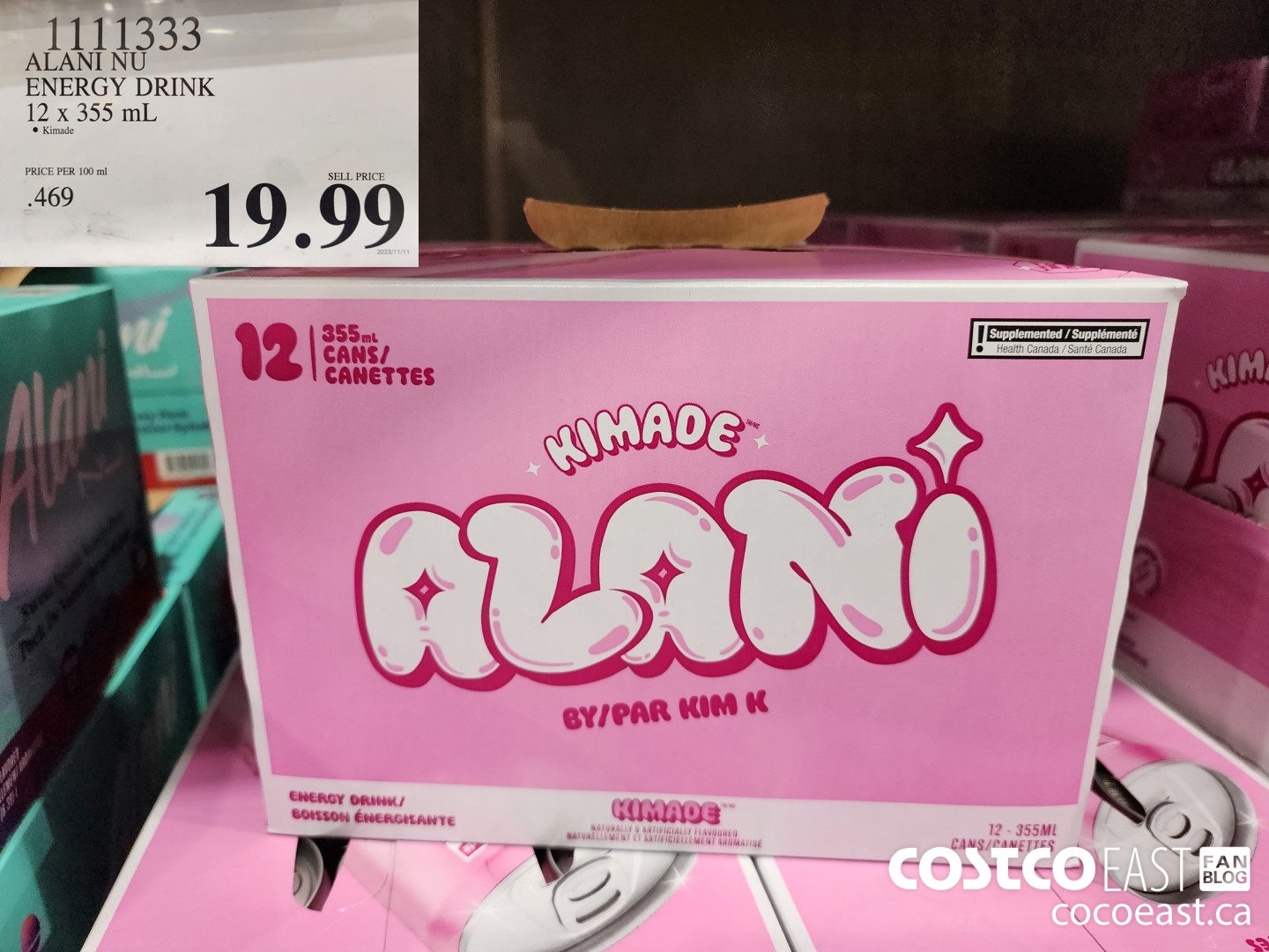 1111333 ALANI NU ENERGY DRINK 12 X 355ML $19.99