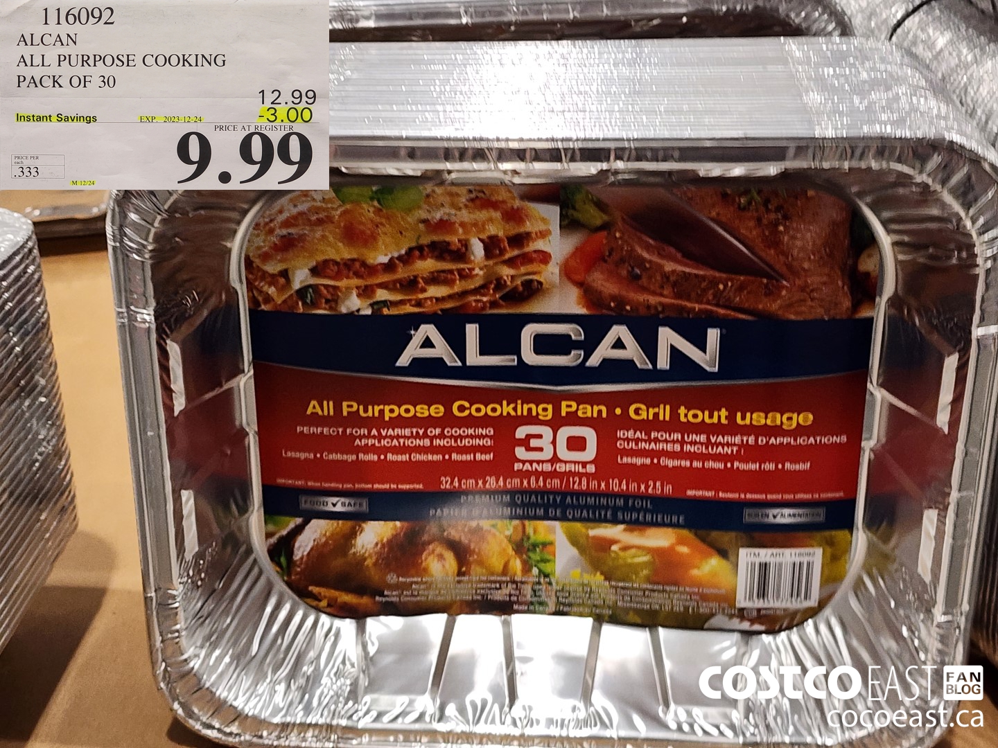 116092 ALCAN ALL PURPOSE COOKING PACK OF 30 ($3.00 INSTANT SAVINGS EXPIRES ON 2023-12-24) $9.99