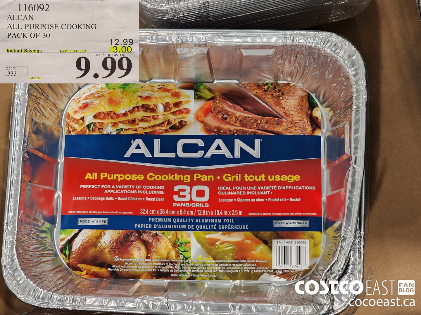 116092 ALCAN ALL PURPOSE COOKING PACK OF 30 ($3.00 INSTANT SAVINGS EXPIRES ON 2023-12-24) $9.99