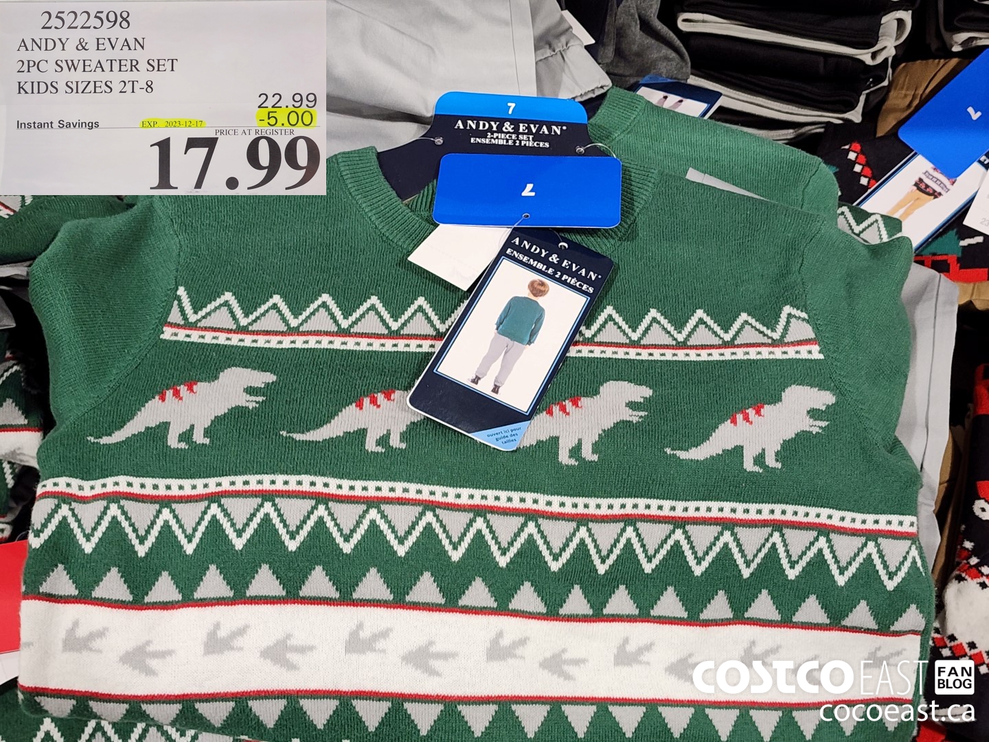 2522598 ANDY & EVAN 2PC SET SIZES 2T-8 ($5.00 INSTANT SAVINGS EXPIRES ON 2023-12-17) $17.99