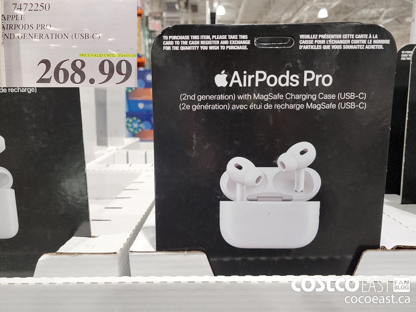 7472250 APPLE AIRPODS PRO 2ND GENERATION (USB-C) $268.99