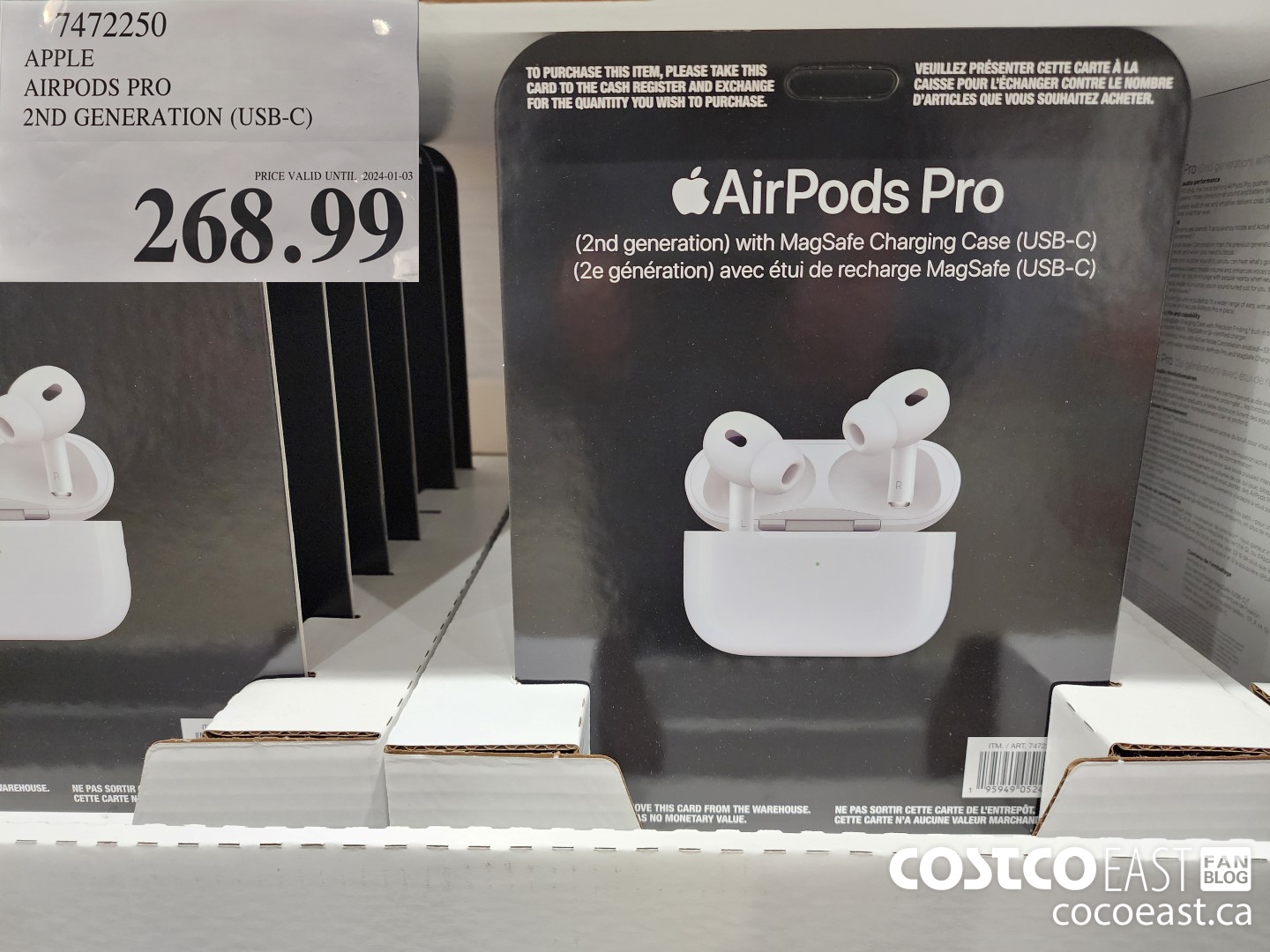 7472250 APPLE AIRPODS PRO 2ND GENERATION (USB-C) $268.99