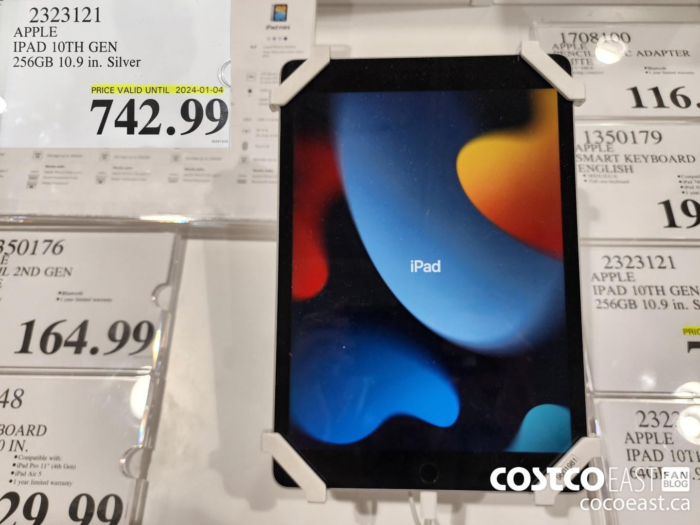 2323121 APPLE IPAD 10TH GEN 256GB 10.9 IN. SILVER $742.99