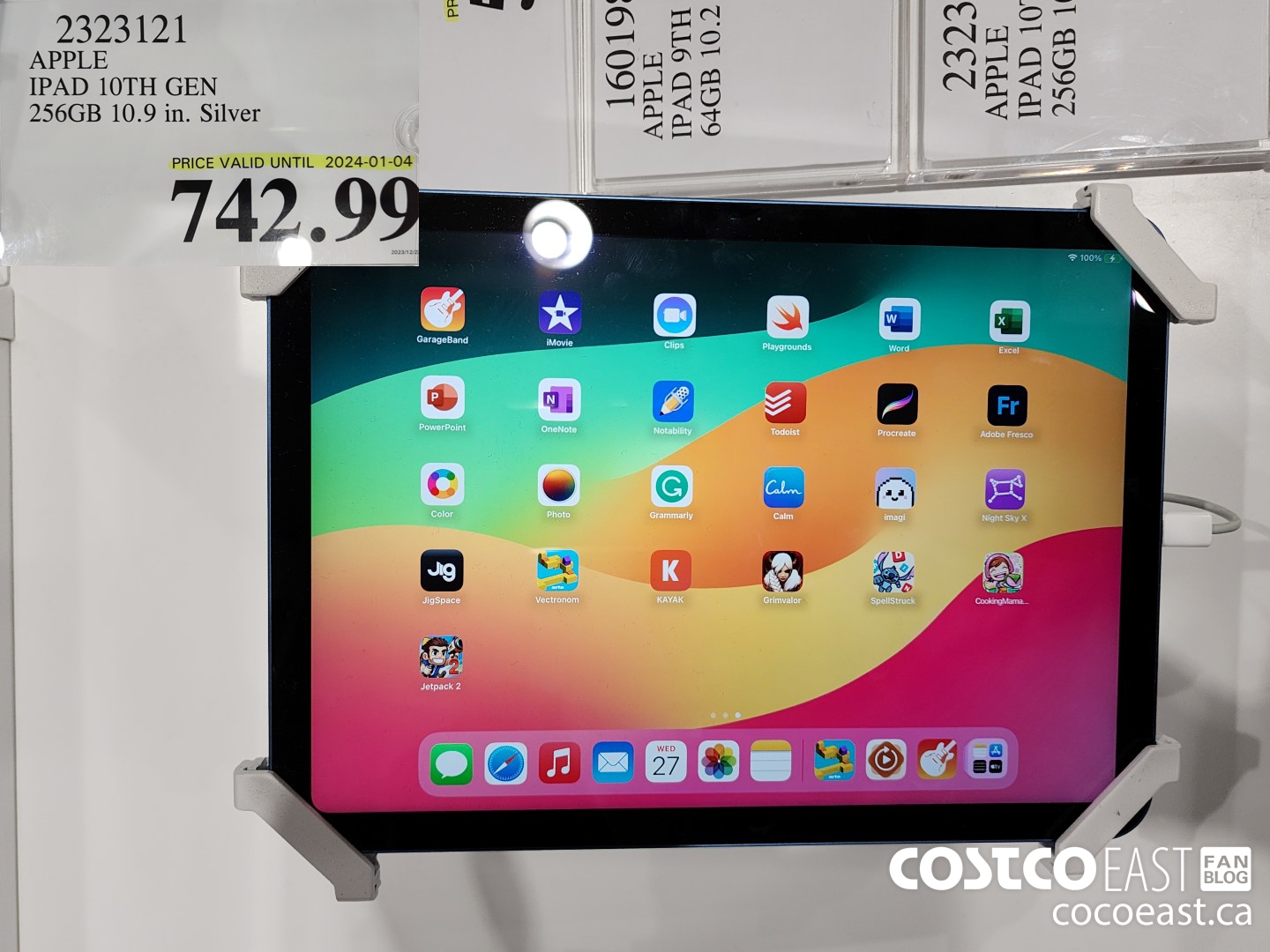 2323121 APPLE IPAD 10TH GEN 256GB 10.9 IN. SILVER $742.99