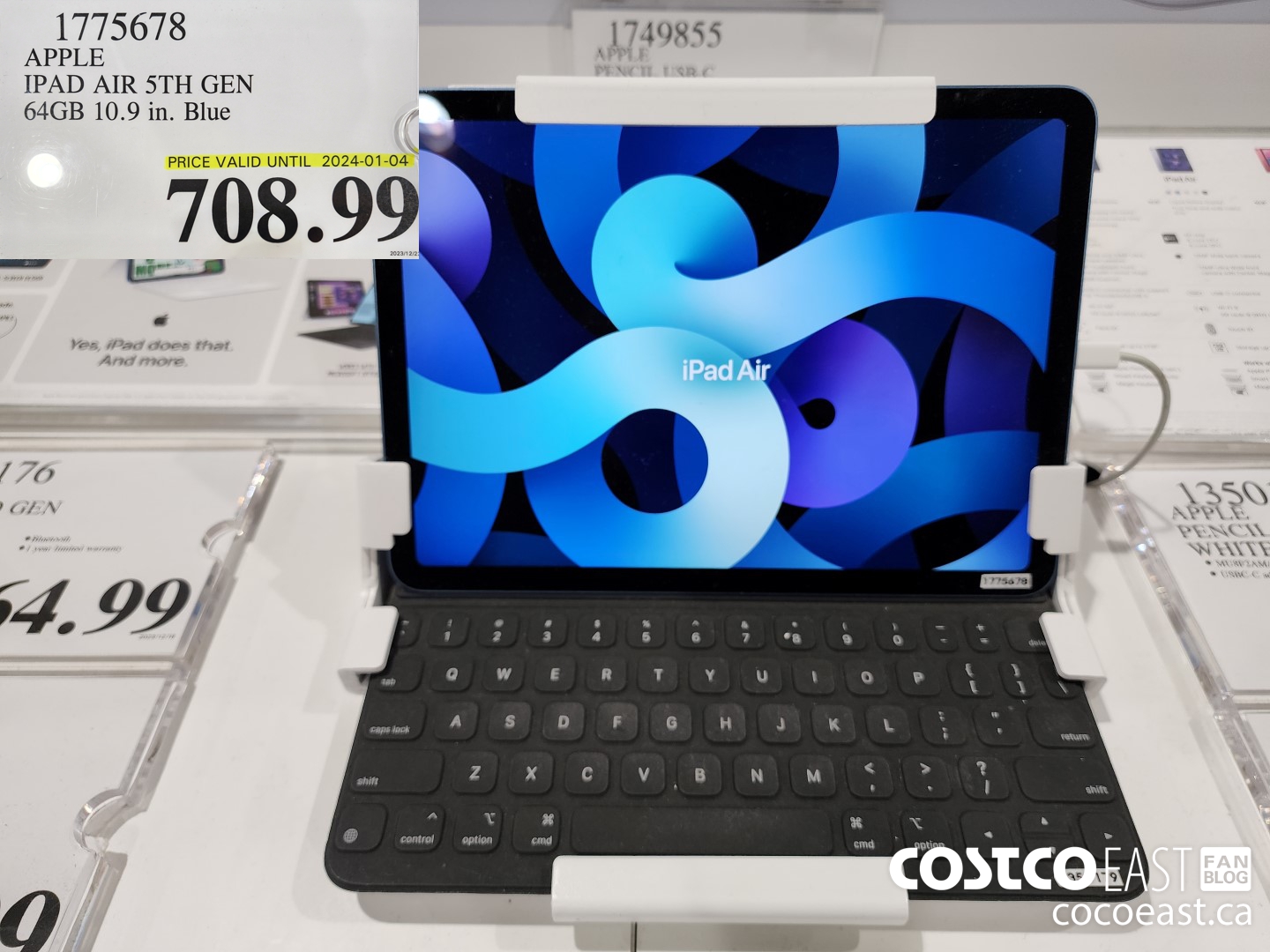 1775678 APPLE IPAD AIR 5TH GEN 64GB 10.9 in. Blue $708.99