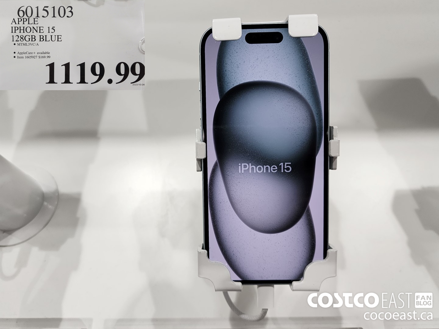 6015103 APPLE IPHONE 15 128GB BLUE $1119.99