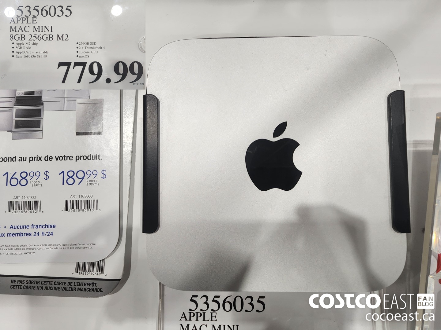 5356035 APPLE MAC MINI 8GB 256GB M2 $779.99