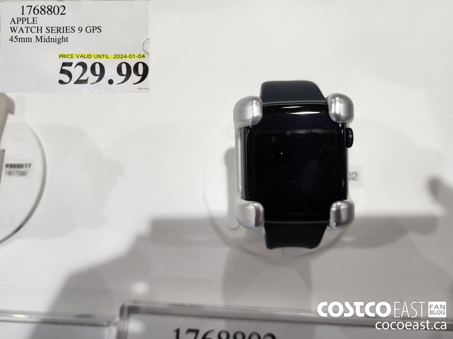1768802 APPLE WATCH SERIES 9 GPS 45mm Midnight $529.99