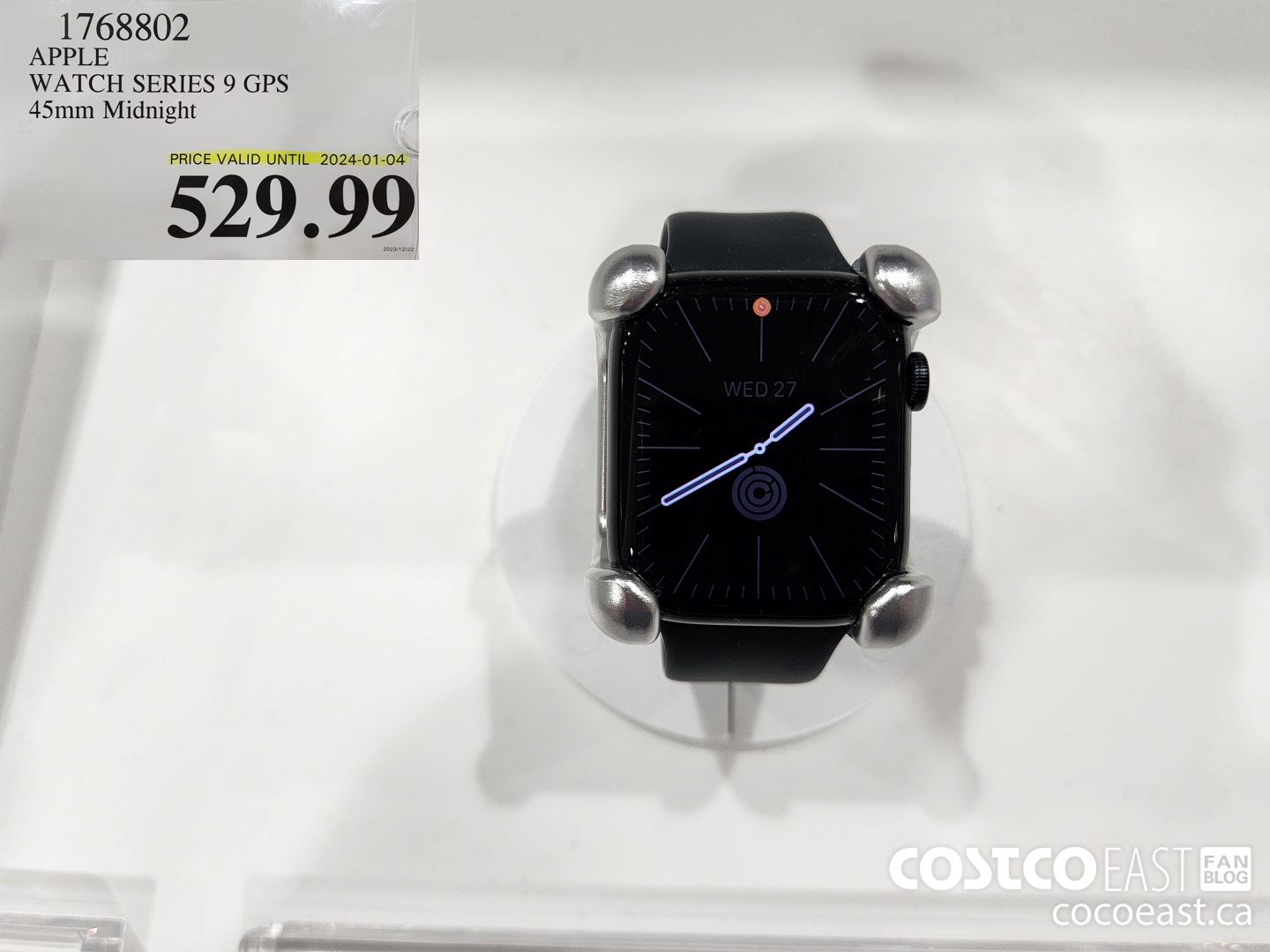 1768802 APPLE WATCH SERIES 9 GPS 45mm Midnight $529.99