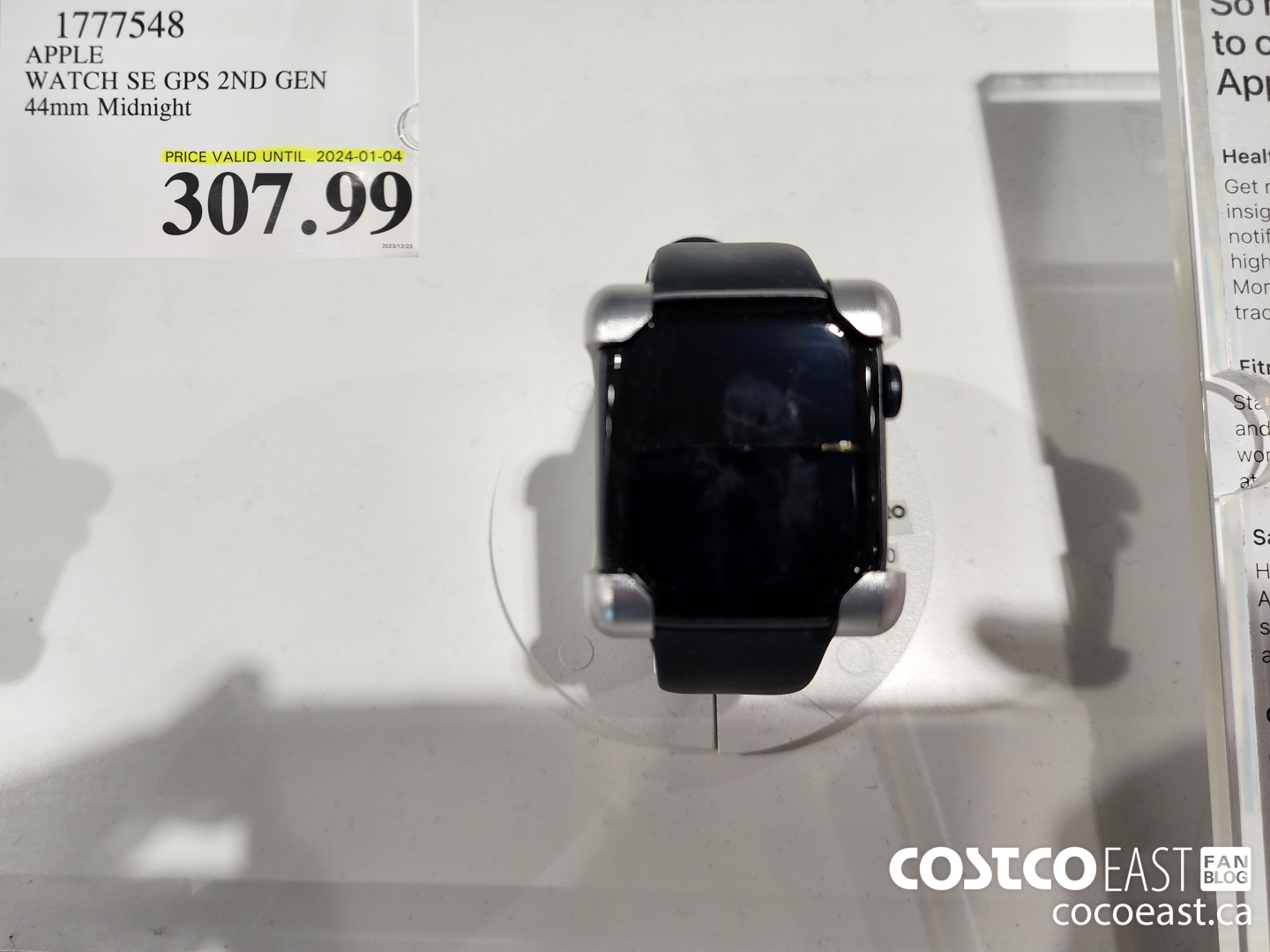 1777548 APPLE WATCH SE GPS 2ND GEN 44mm Midnight $307.99