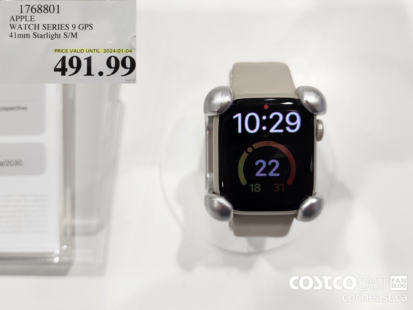 1768801 APPLE WATCH SERIES 9 GPS 41mm Starlight S/M $491.99