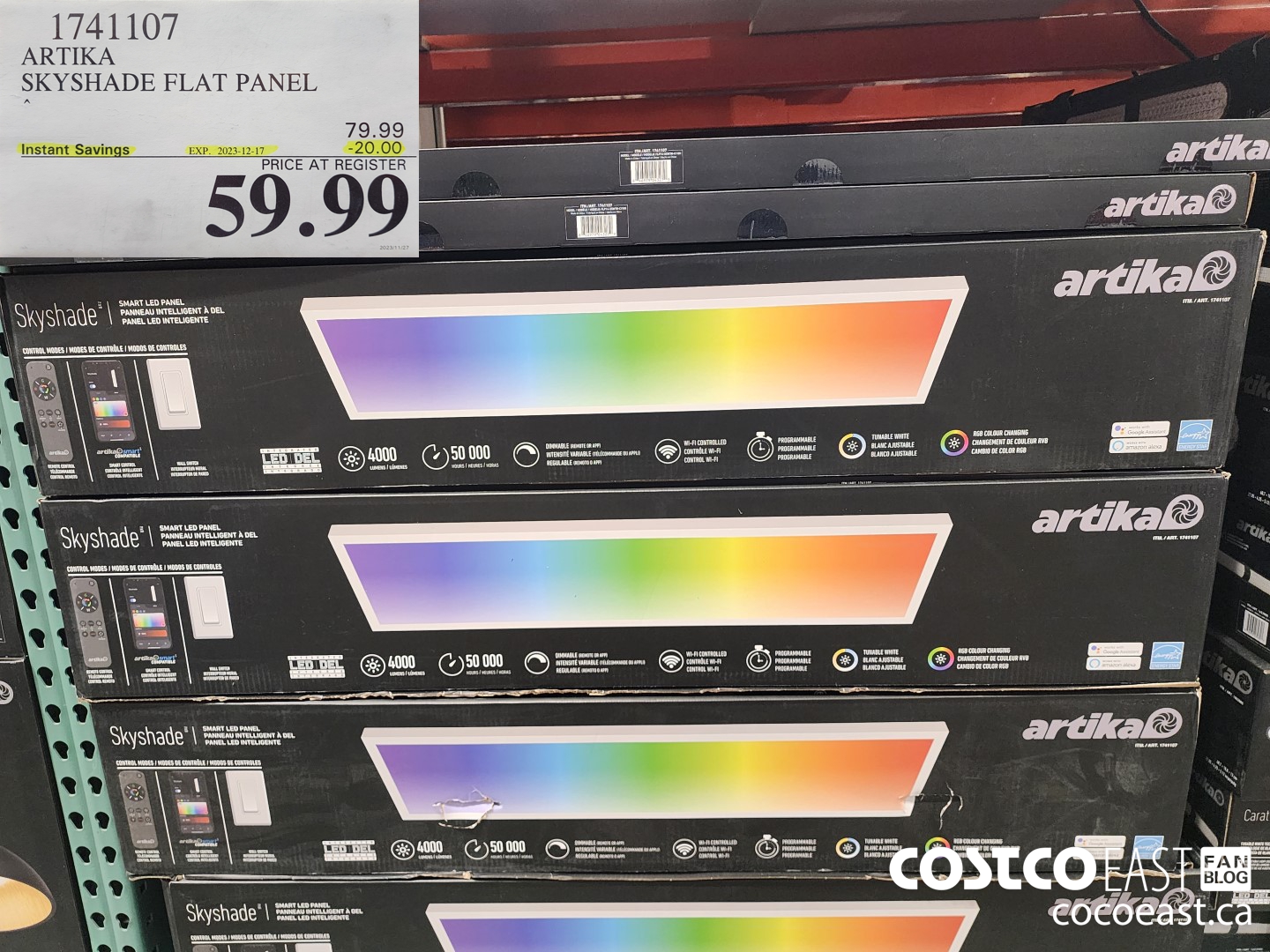 1741107 ARTIKA SKYSHADE FLAT PANEL ($20.00 INSTANT SAVINGS EXPIRES ON 2023-12-17) $59.99