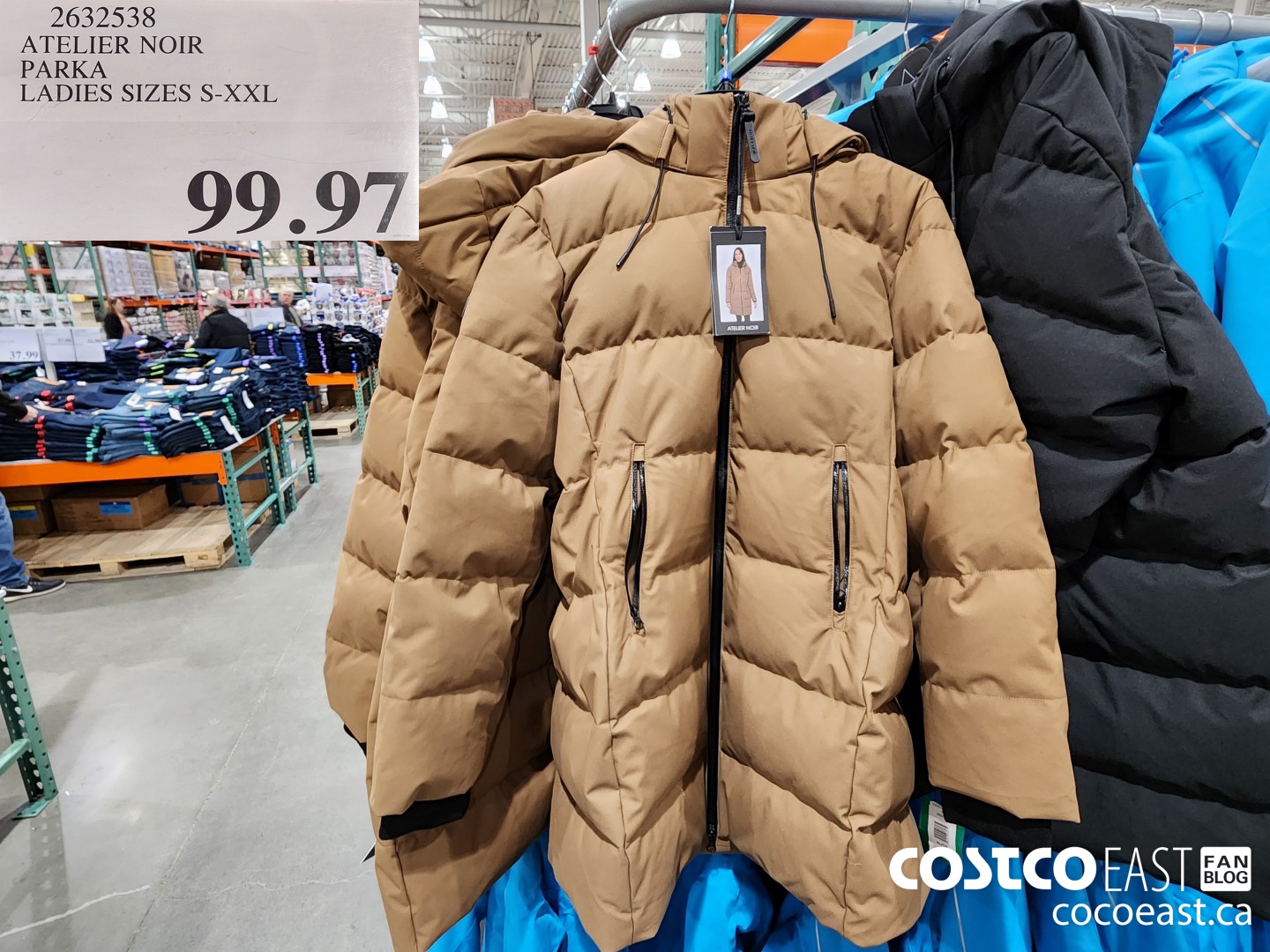 2632538 ATELIER NOIR PARKA LADIES SIZES S-XXL $99.97