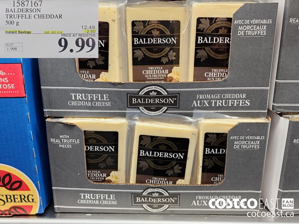 1587167 BALDERSON TRUFFLE CHEDDAR 500 g ($2.50 INSTANT SAVINGS EXPIRES ON 2023-12-24) $9.99