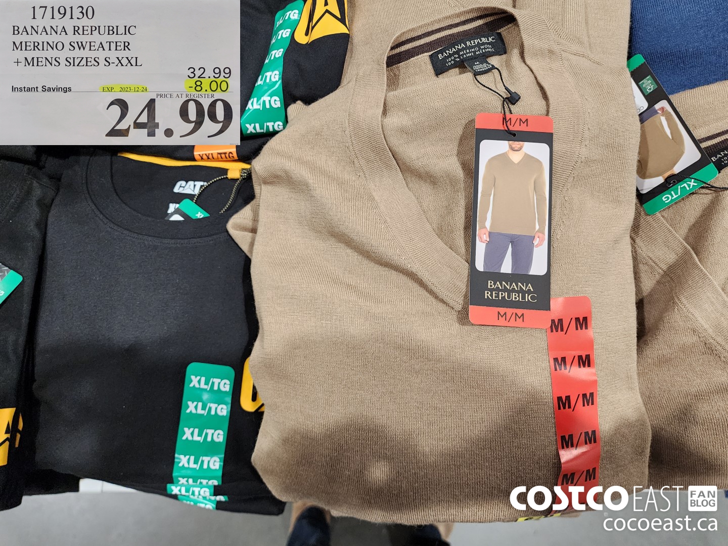 1719130 BANANA REPUBLIC MERINO SWEATER + MENS SIZES S-XXL ($8.00 INSTANT SAVINGS EXPIRES ON 2023-12-24) $24.99