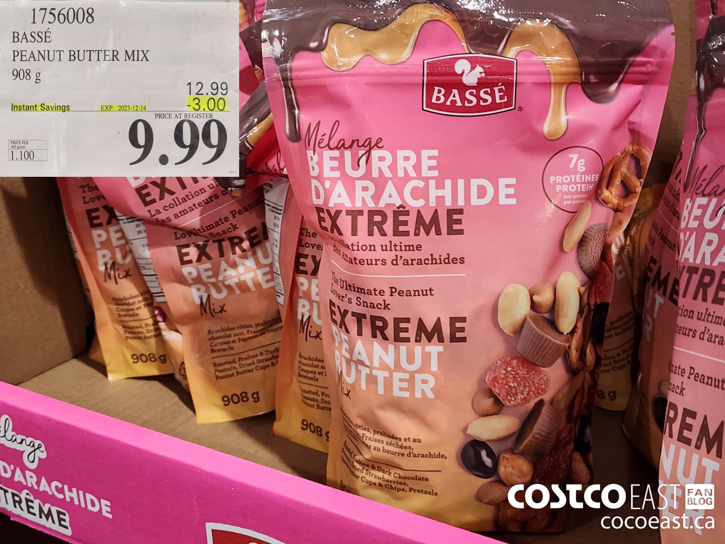 1756008 BASSE PEANUT BUTTER MIX 908 G ($3.00 INSTANT SAVINGS EXPIRES ON 2023-12-14) $9.99