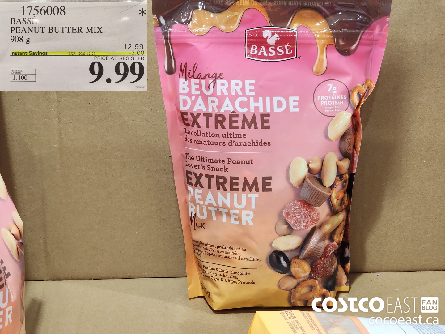 1756008 BASSE PEANUT BUTTER MIX 908 G ($3.00 INSTANT SAVINGS EXPIRES ON 2023-12-27) $9.99