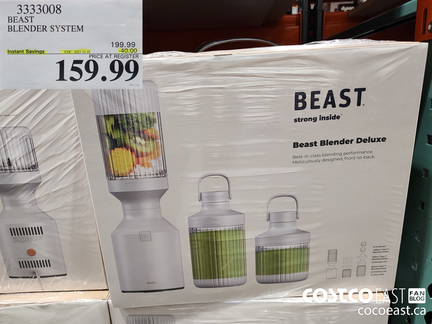 3333008 BEAST BLENDER SYSTEM ($40.00 INSTANT SAVINGS EXPIRES ON 2023-12-10) $159.99
