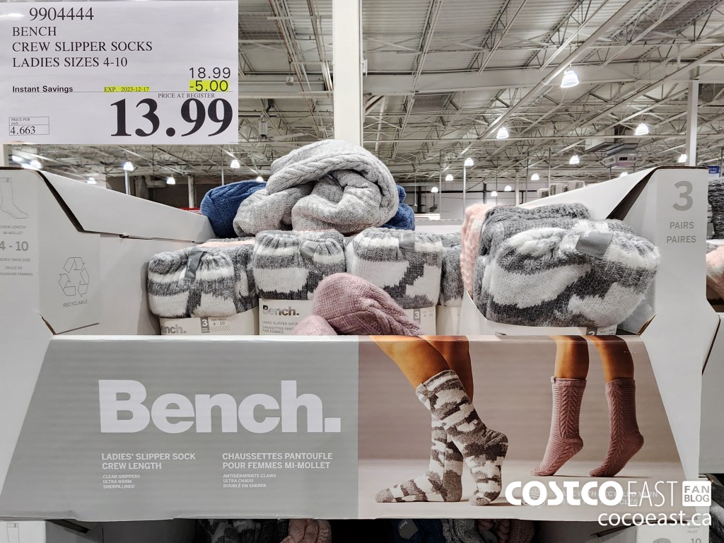 9904444 BENCH CREW SLIPPER SOCK 3PK LADIES SIZES 4-10 ($5.00 INSTANT SAVINGS EXPIRES ON 2023-12-17) $13.99