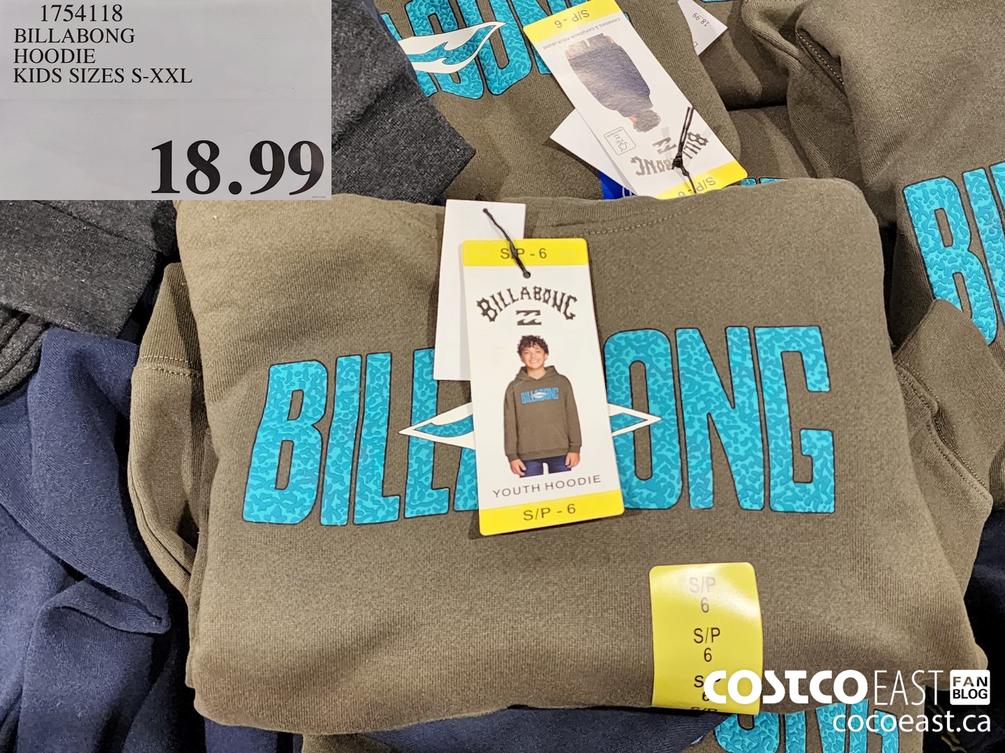 1754118 BILLABONG HOODIE KIDS SIZES S-XXL $18.99