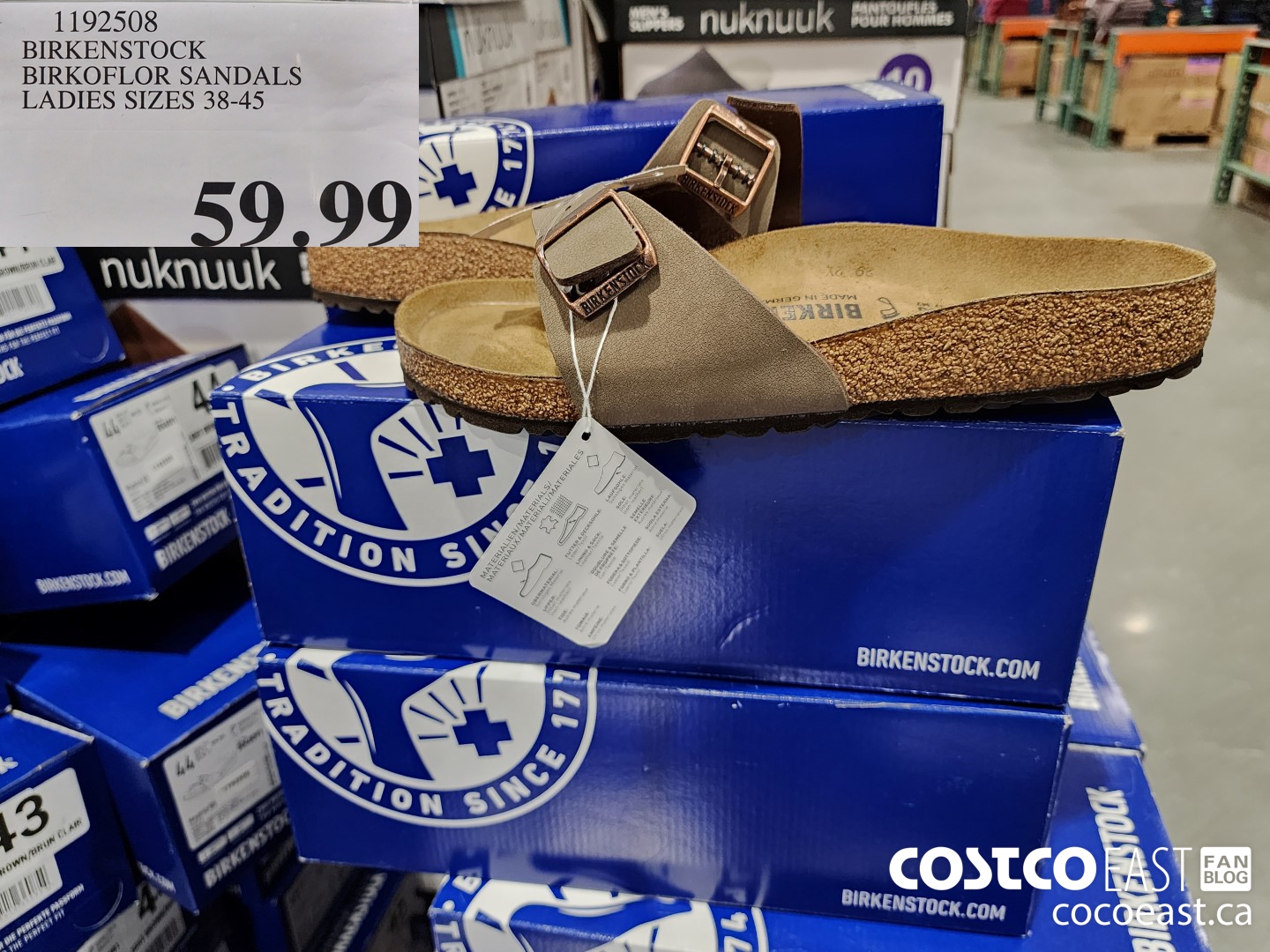 1192508 BIRKENSTOCK BIRKOFLOR SANDALS LADIES SIZES 38-45 $59.99