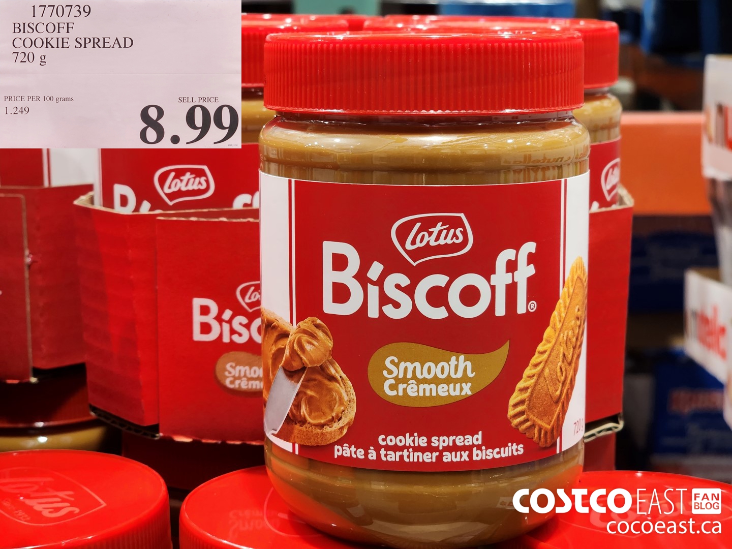 1770739 BISCOFF COOKIE SPREAD 720 g $8.99