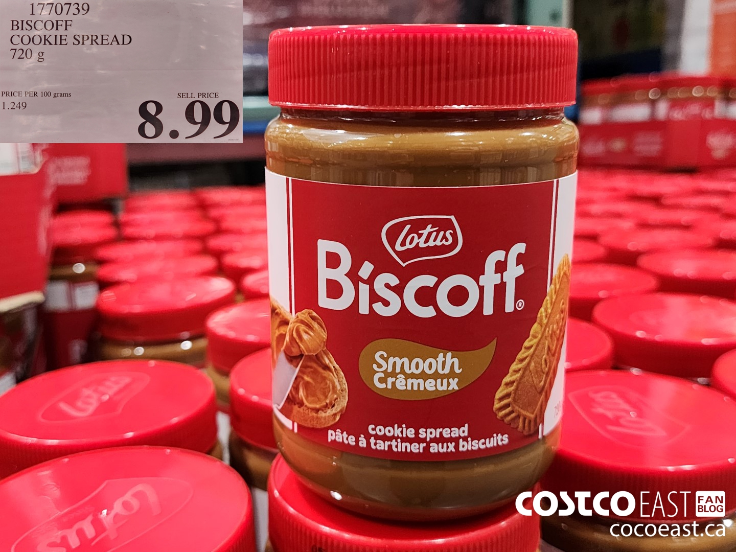 1770739 BISCOFF COOKIE SPREAD 720 g $8.99