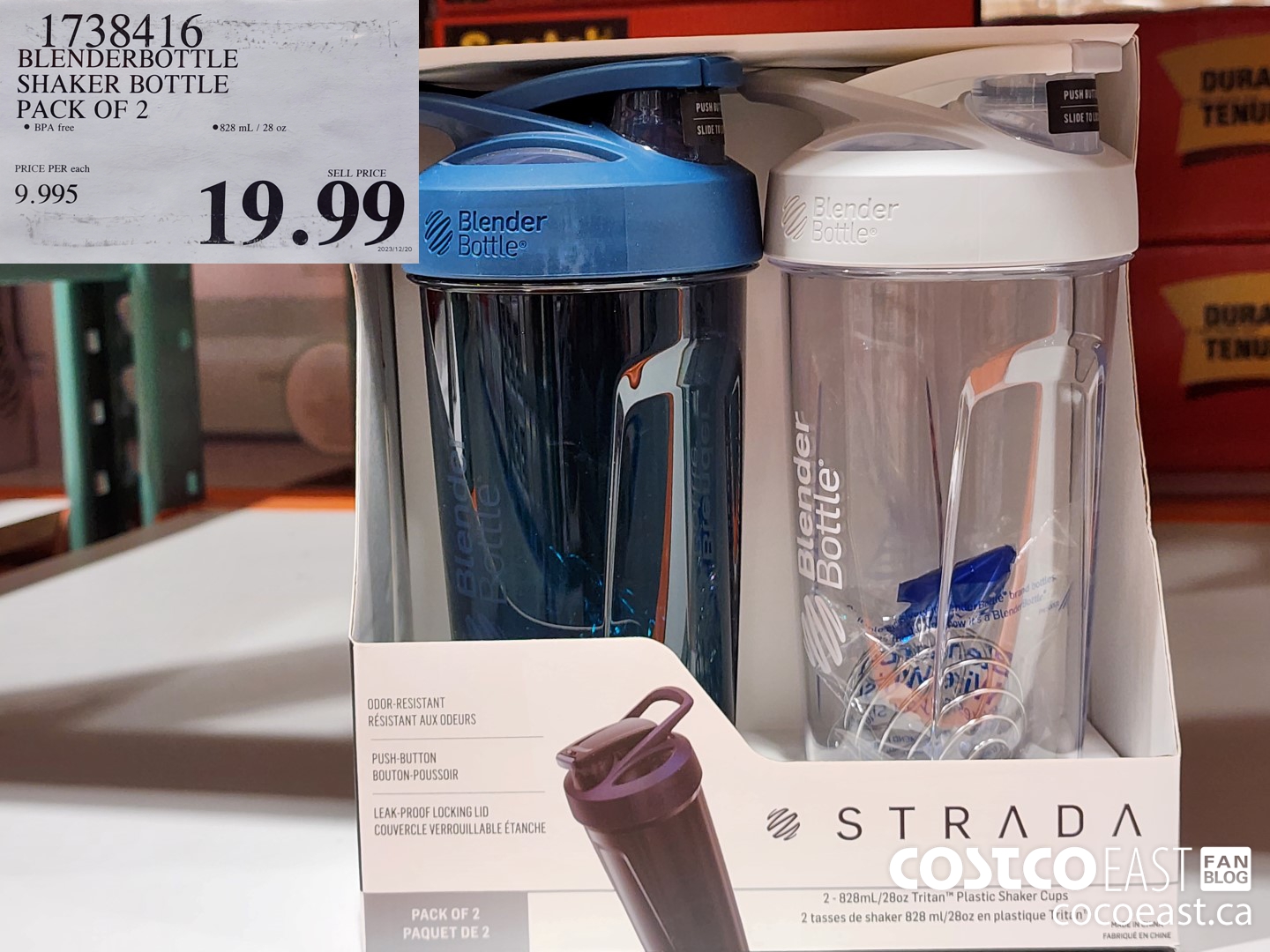 1738416 BLENDERBOTTLE SHAKER BOTTLE PACK OF 2 $19.99