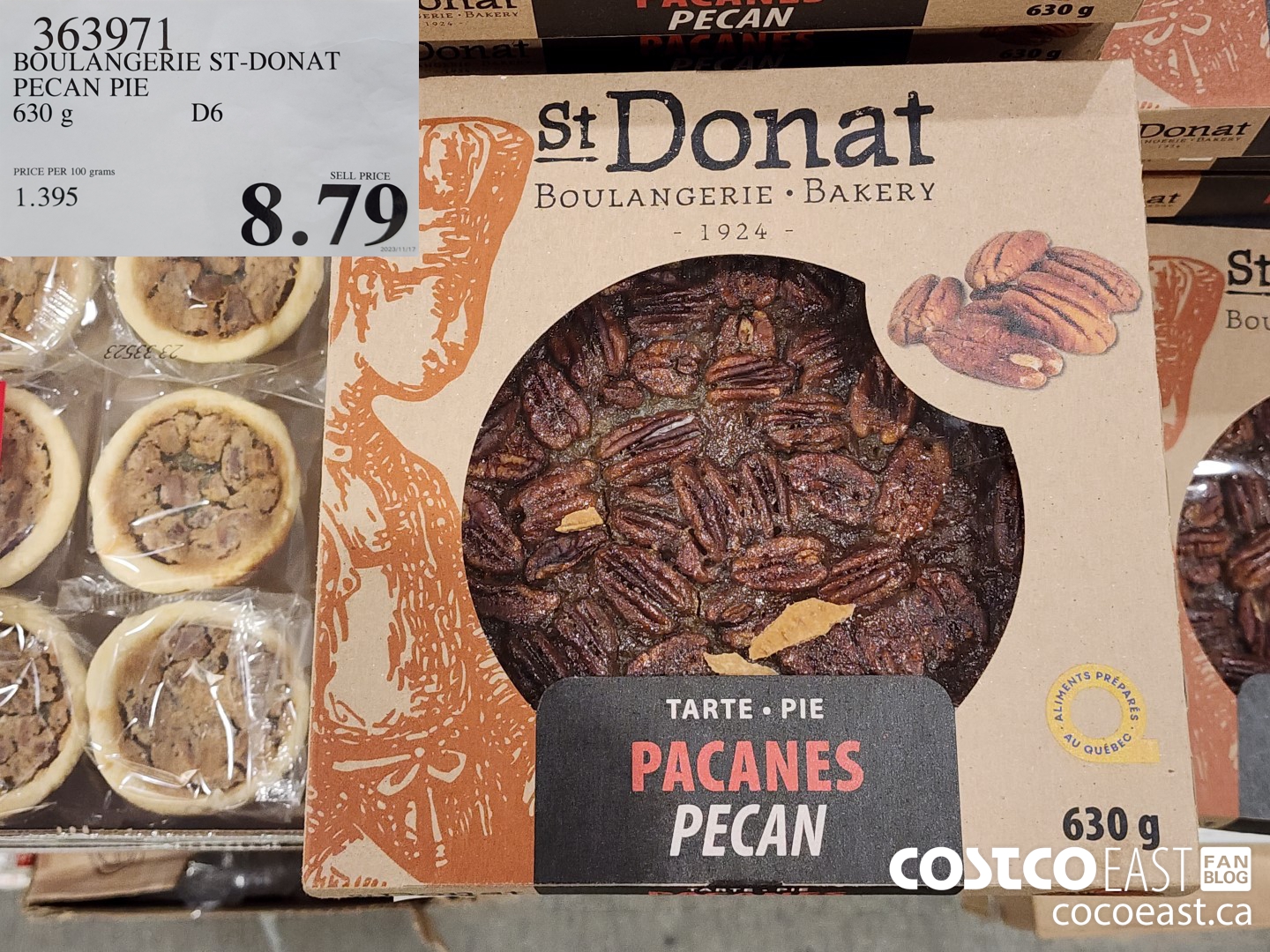 363971 BOULANGERIE ST-DONAT PECAN PIE 630 g $8.79