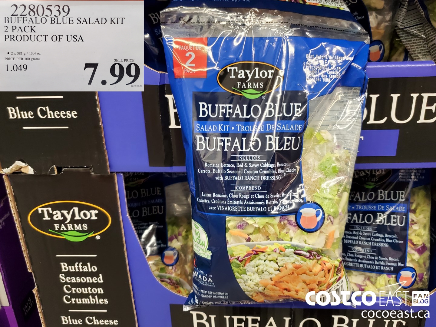 2280539 BUFFALO BLUE SALAD KIT 2 PACK PRODUCT OF USA $7.99
