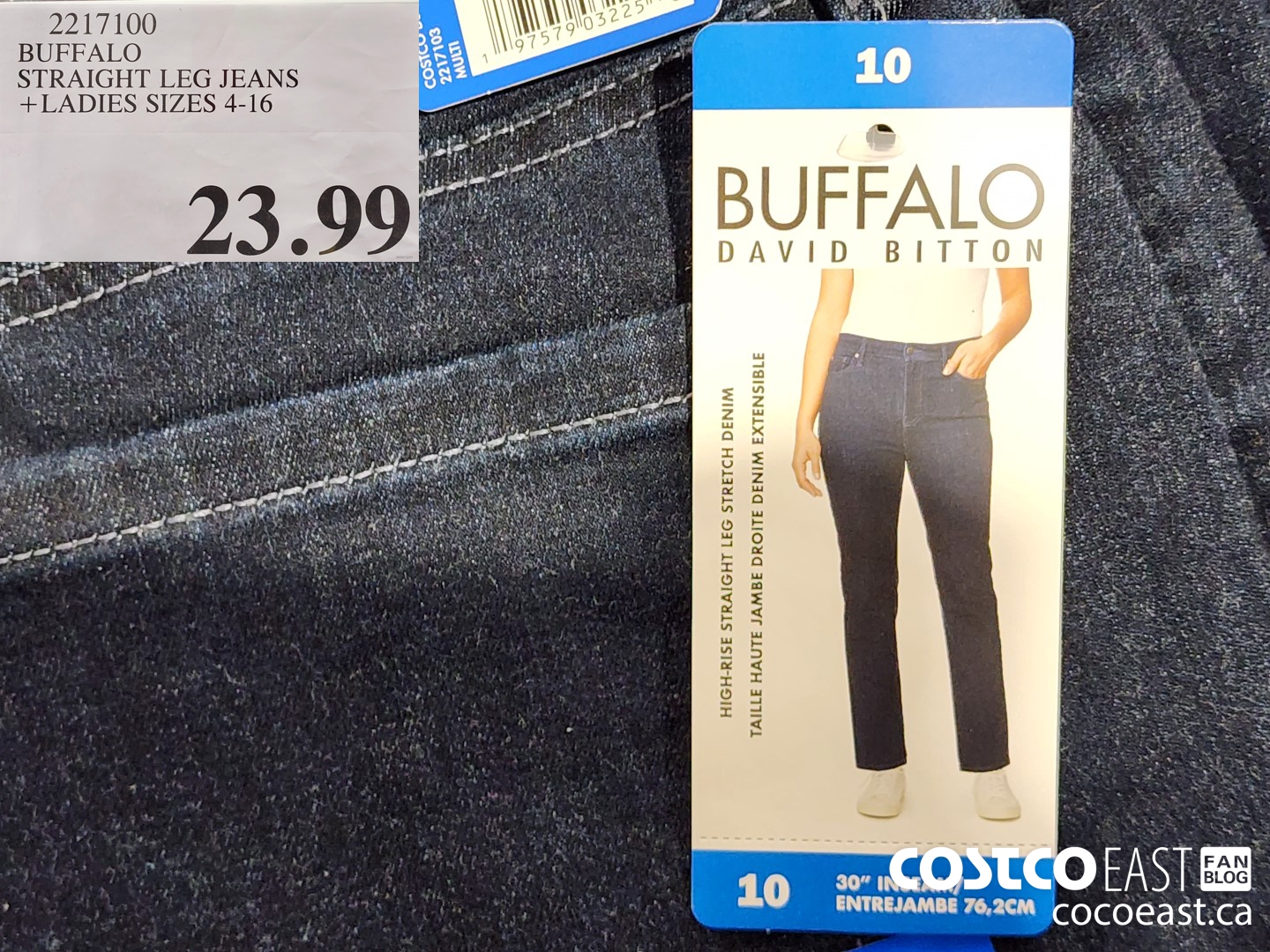 2217100 BUFFALO STRAIGHT LEG JEANS + LADIES SIZES 4-16 $23.99