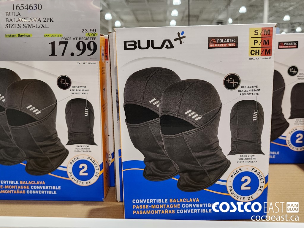 1654630 BULA BALACLAVA 2PK SIZES S/M-L/XL ($6.00 INSTANT SAVINGS EXPIRES ON 2023-12-17) $17.99