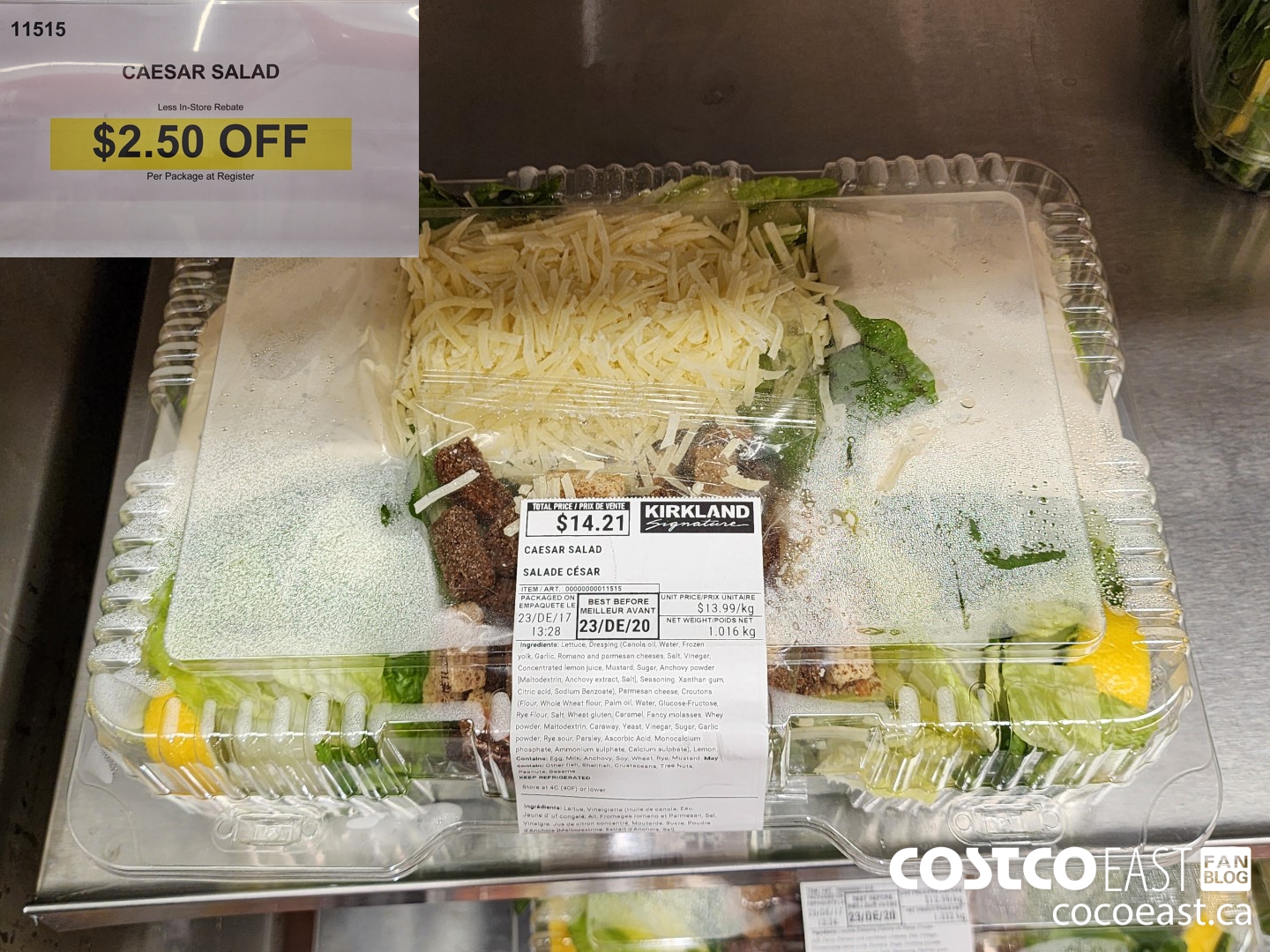 11515 CAESAR SALAD ($2.50 INSTANT SAVINGS)