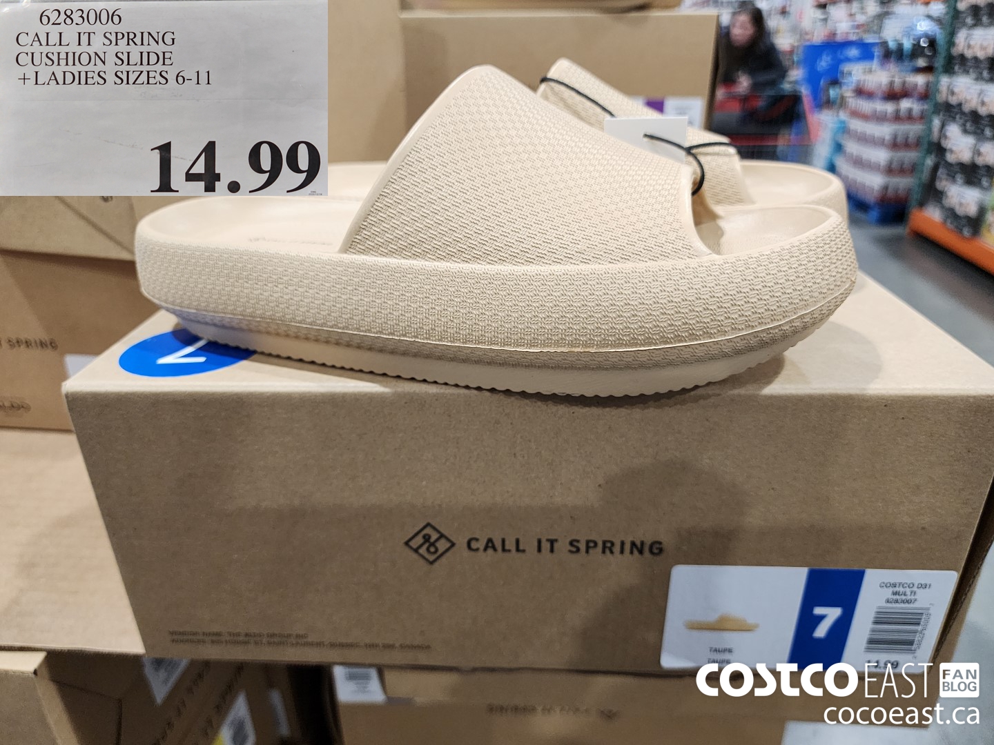 6283006 CALL IT SPRING CUSHION SLIDE + LADIES SIZES 6-11 $14.99