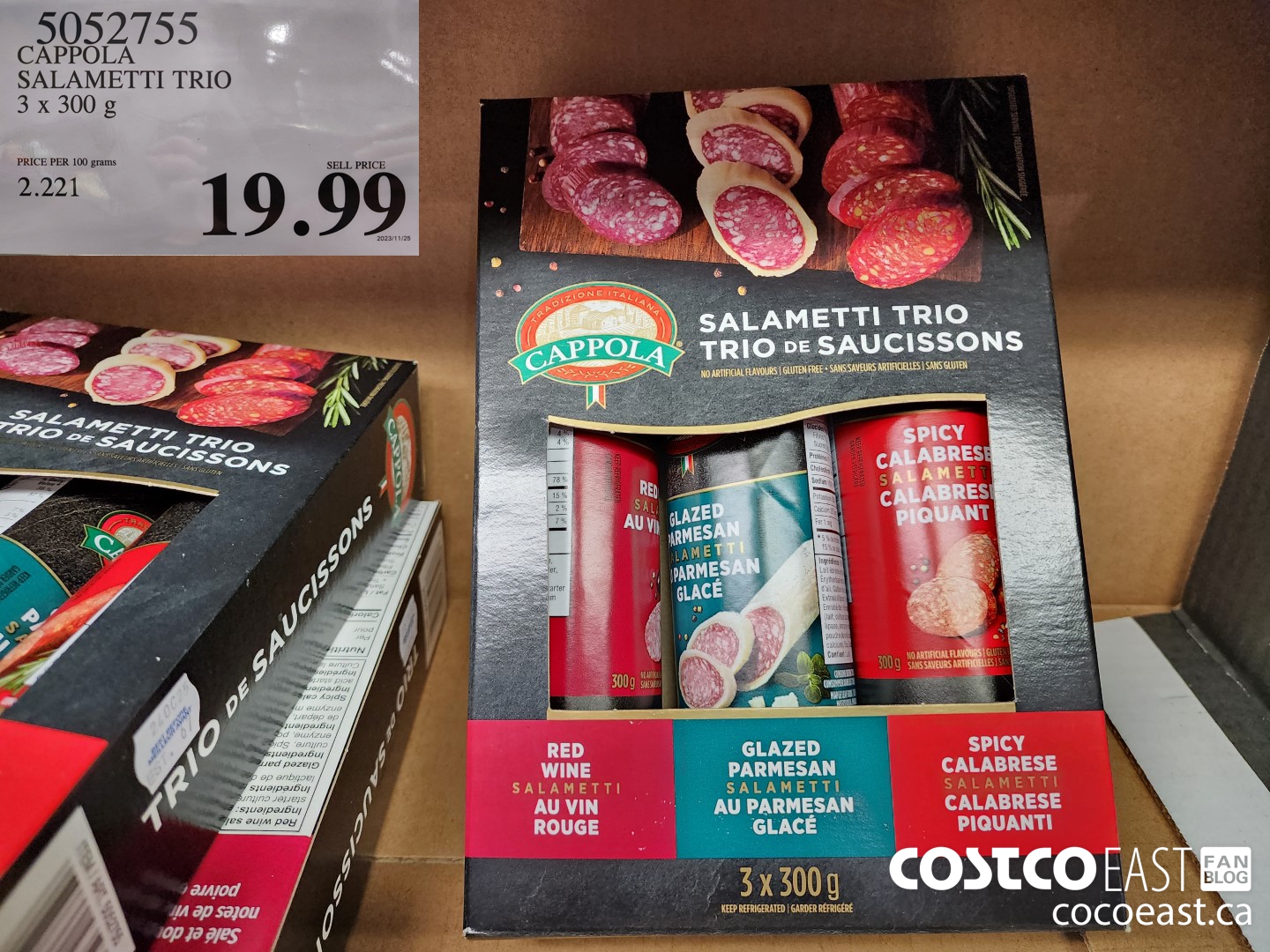 5052755 CAPPOLA SALAMETTI TRIO 3 x 300 g $19.99