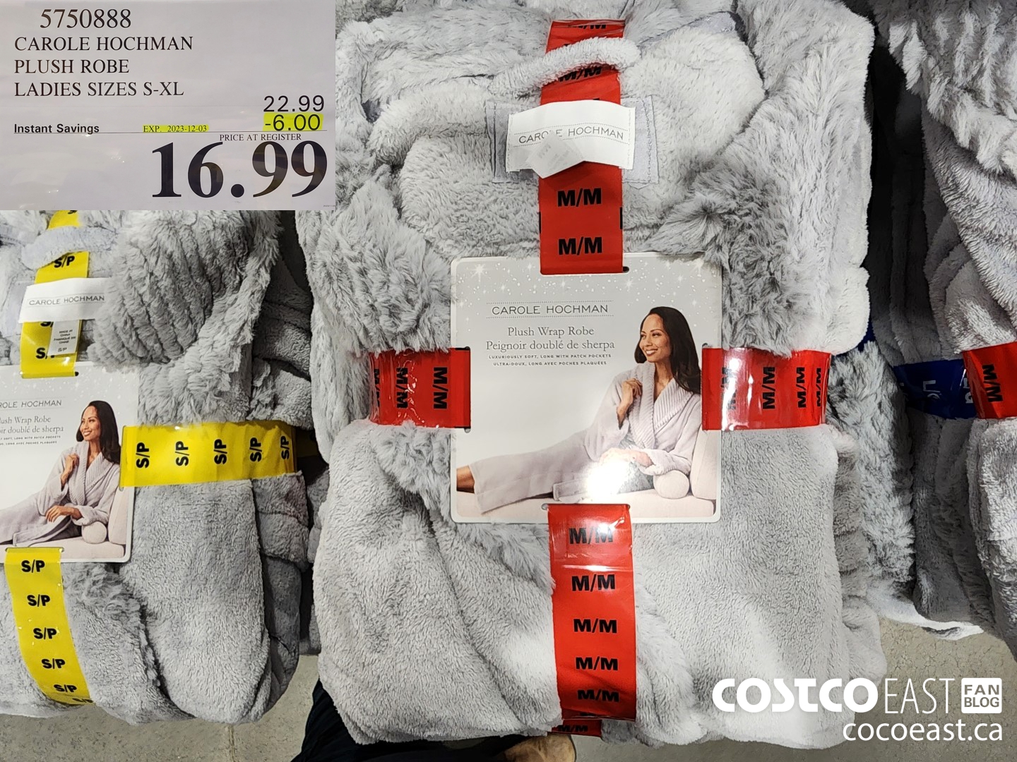 5750888 CAROLE HOCHMAN ROBE LADIES SIZES S-XL ($6.00 INSTANT SAVINGS EXPIRES ON 2023-12-03) $16.99